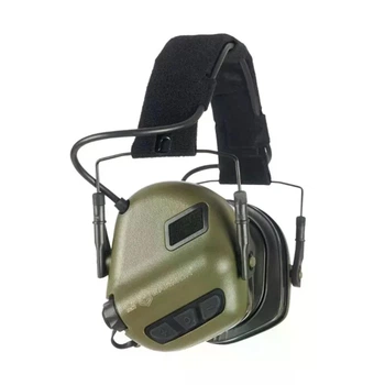 Активные наушники Earmor M31 PLUS-FG, NRR 22 дБ, IPX5, скорость реакции 1 мс, питание 2×AAA, цвет Olive
