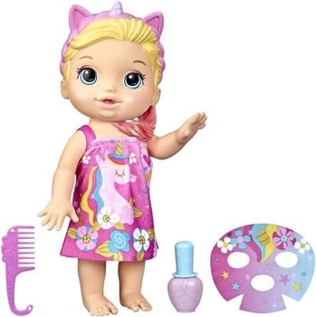 Лялька Hasbro Baby Alive Glam Spa Baby Doll Blonde Hair Єдиноріг Блонді Бебі Алів
