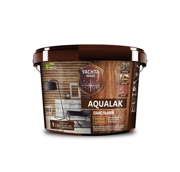 Лак акриловый панельный глянцевый 1 л AQUALAK "Yachta Paint"