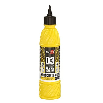 Клей ПВА D3 Столярный 0.25 кг DivoFix