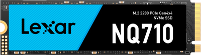 SSD диск Lexar NQ710 500GB M.2 2280 NVMe PCIe 4.0 x4 3D NAND TLC (LNQ710X500G-RNNNG)