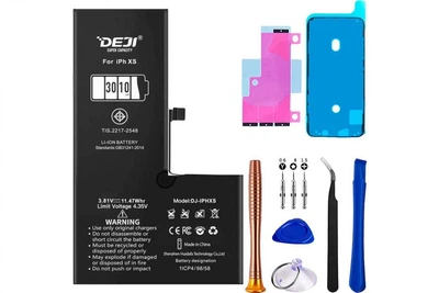 Усиленный аккумулятор DEJI (3010 mAh) для iPhone XS + Набор инструментов High Copy