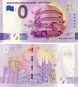 Банкнота Німеччина 0 ЄВРО 2025 UNC Музей Mercedes-Benz – Штутгарт