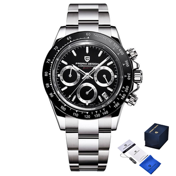Часы наручные механические Pagani Design PD-1644 Silver-Black