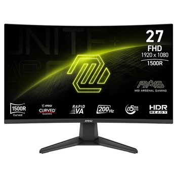 Монитор MSI 27" MAG 276CF-E20 2x HDMI, DP, Audio, VA, 200Hz, 0.5ms, sRGB 98%, CURVED, AdaptiveSync