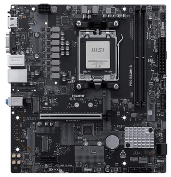 Материнська плата MSI PRO B840M-B (PRO B840M-B) (Socket AM5, AMD B840, Micro-ATX)