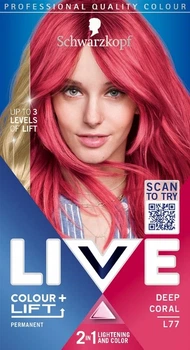 Стійка крем-фарба для волосся Schwarzkopf Live Colour+Lift Pink Passion L77 Рожева Фуксія