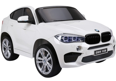 Samochód elektryczny dla dzieci Lean Toys BMW X6M Biały (5902808155188)