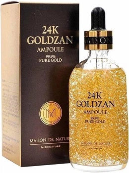 Сыворотка для лица с 24K золотом Maison De Nature 24K Goldzan Ampoule 99,9% Pure Gold 100мл