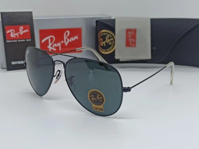 Солнцезащитные Очки RB Aviator 3026 Black + Линза Стекло Комплект 2
