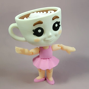 Фігурка рухома Ballerina cappuccina Балерина капучино рожева