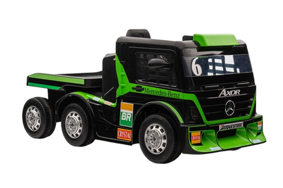 Samochód elektryczny dla dzieci Lean Toys Mercedes XMX622B z naczepą Zielony (5904665994283)