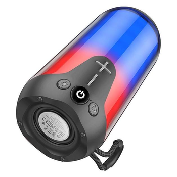 Портативная беспроводная Bluetooth колонка акустика Borofone BR33 с подсветкой RGB |BT5.0, 10W, USB, TF, AUX, FM, TWS| Черный