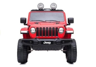 Samochód elektryczny dla dzieci Lean Toys Jeep Wrangler Rubicon 4x4 Czerwony (5908275996712)