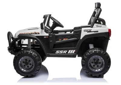 Samochód elektryczny dla dzieci Lean Toys BBH-016 Biały (5903802450422)