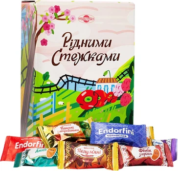 Подарочный набор конфет Пригощайся Родными тропами 1 кг (4820022713902)