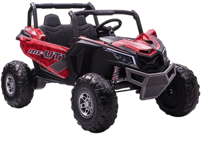 Samochód elektryczny dla dzieci Lean Toys Buggy UTV-MX Spider MP4 lakierowany Czerwony (5903802453676)