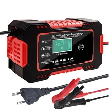 Импульсное зарядное устройство для аккумуляторов 12 V 6 А Интеллектуальная зарядка авто, мото, скутеров