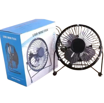 Настольный USB-вентилятор Mini Fan металлический