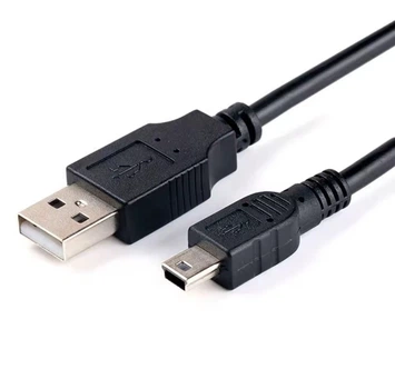 Кабель Mini - USB для плееров, колонок, видеорегистраторов / 2 метра / Черный