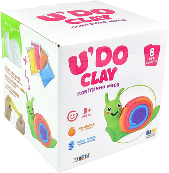 Набір для творчості Strateg U'DO Clay Равлик (30746)(4823113884130)