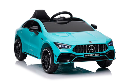 Samochód elektryczny dla dzieci Lean Toys Mercedes CLA 45s AMG 4x4 Turkusowy (5905991011606)
