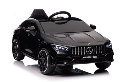 Samochód elektryczny dla dzieci Lean Toys Mercedes CLA 45s AMG 4x4 lakierowany Czarny (5905991011620)