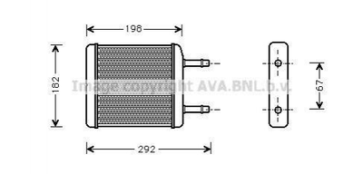 Радиатор DAEW MATIZ 0.8 MT/AT 98-(пр-во AVA) AVA COOLING DWA6024 Daewoo Matiz P96314858, 96314858, 96591590