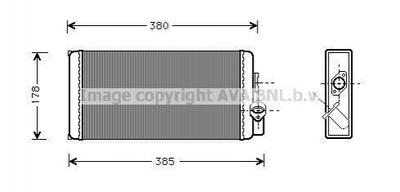 Радіатор пічки MS6188 AVA QUALITY COOLING AVA COOLING MS6188 Opel Vivaro 0028352401, A0028352401