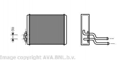 Теплообмінник, Система опалення салону AVA COOLING VOA6084 3402363