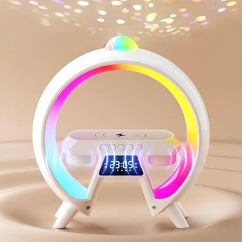 Настольная смарт-лампа ночник с проекцией, от USB (25×25×8см) Bluetooth, HM-G66
