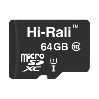 Карта памяти Hi-Rali MicroSDXC 64gb UHS-1 10 Class Черный