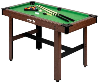 Stół do gry Neo Sport w bilard 122 x 61 x 76 cm ciemny brąz NS-807 (5903890605896)