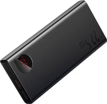 Повербанк Baseus PPAD 000101 Metal (20000mAh / Out: 2USB-A 22.5W QC3.0, Type-C PD 20W / In: Lightning, micro-USB, Type-C 18W ) з LED Дисплеєм, чорний