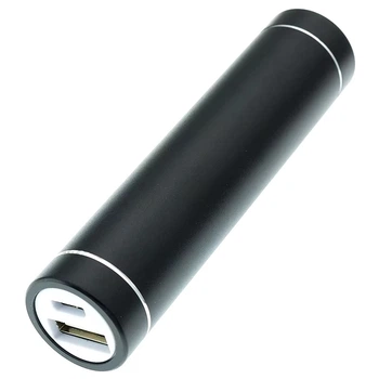 Корпус мини-повербанка DIY под АКБ 1x18650, USB-A, microUSB, 5V 1A, metal, black