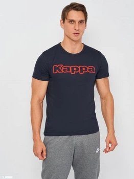 Футболка Kappa T-shirt Mezza Manica Girocollo stampa logo petto темно-синій L Чоловік K1335 K1335 BluNavy-L