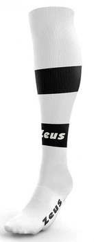 Футбольные гетры мужские Zeus Calza Parma 34-39 чорний, білий Z00067