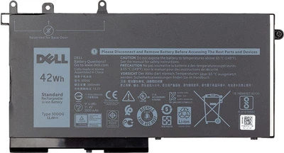 Аккумулятор для ноутбуков Dell Latitude E5280 (3DDDG) 11.4 V 3500 mAh original (NB441334)