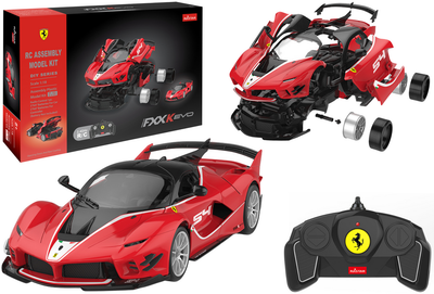 Klocki Konstrukcyjne Rastar Ferrari FXXK EVO 1:18 88 elementów Czerwony 20577 (5905991028635)
