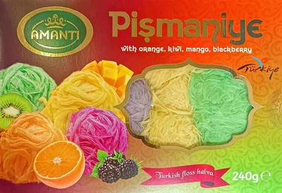 Пишмание Pismaniye Amanti ассорти апельсин, манго, киви, ежевика 240 г
