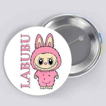 Закатный металлический значок с печатью "Labubu" №1 (27447)