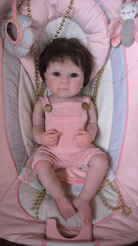 Реалістична лялька Реборн Reborn Бетті Bettie 50см дівчинка анатомічна вініл силікон новонароджена немовля Betty брюнетка