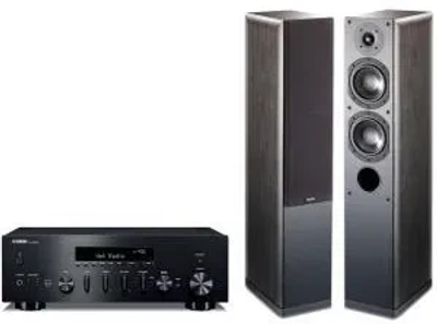 Yamaha R-N600A (Чорний) + Indiana Line Nota 550 X (чорний дуб)