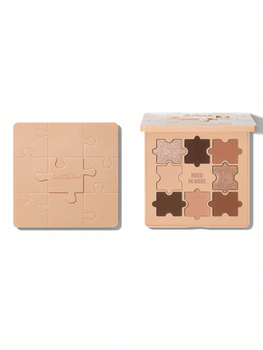 Тени Sheglam палетка теней пазл для век и глаз нюдовые стойкие Jazy Jigsaw Eyeshadow Palette оттенок Hued In Nude 9 нюдовых оттенков шиглем декоративная профессиональная косметика ши глем тень для вечернего макияжа на каждый день и вечер