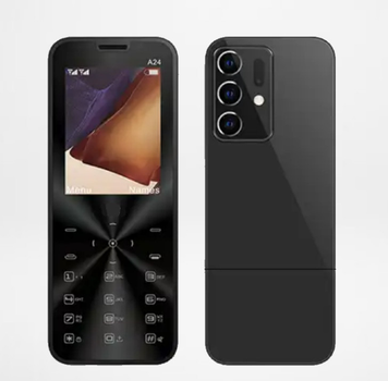Кнопковий мобільний телефон на 4 сім карти AIEK s-mobile A24 Black