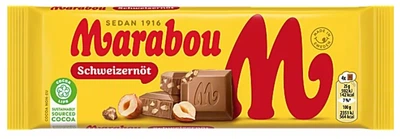 Молочний шоколад швейцарський горіx Marabou, 90 г marabou_Schw_100r