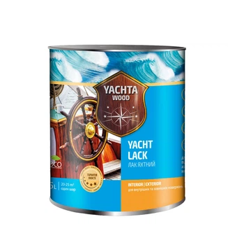 Лак яхтенный алкидно-уретановый 2.5 л Глянец YACHTA WOOD