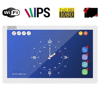 IP-відеодомофон 10 дюймів з Wi-Fi SEVEN DP-7517FHDW - IPS white