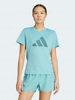 Спортивна футболка для бігу жіноча Adidas Run It Tee Performance JM5758 M М'ятна (4068808033480)