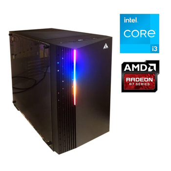 Игровой ПК Golden Field 3802 Tower / Intel Core i3-12100F (4 (8) ядра по 3.3 - 4.3 GHz) / 8 GB DDR4 / 512 GB SSD M.2 / AMD Radeon R7 450, 4 GB GDDR5, 128-bit